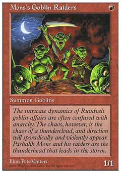 Mons's Goblin Raiders (5th Edition) Light Play