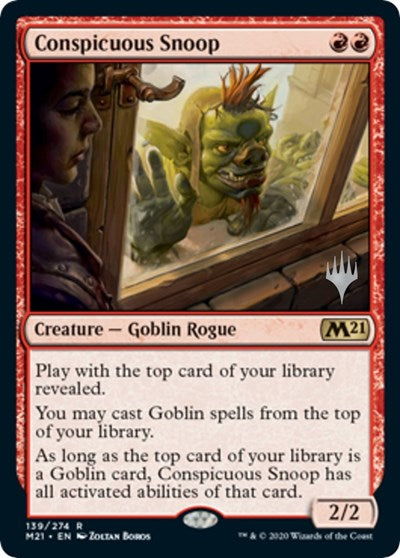Conspicuous Snoop (Promo Pack: Core Set 2021) Light Play Foil