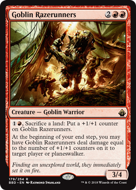 Goblin Razerunners (Battlebond) Light Play
