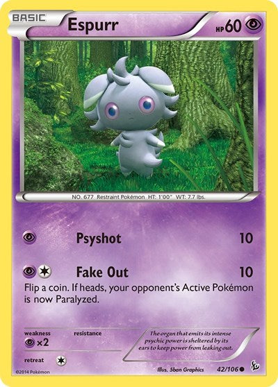 Espurr (XY - Flashfire) Medium Play