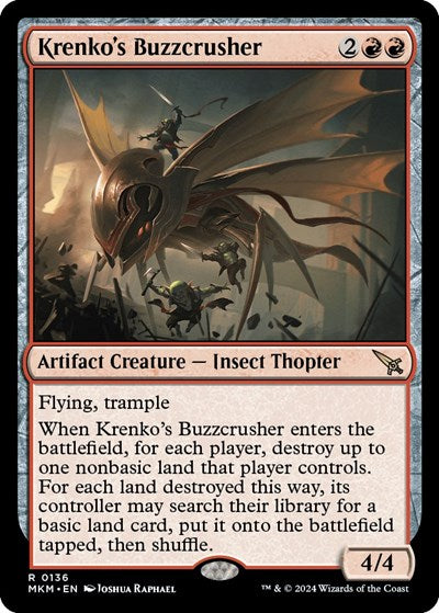 Krenko's Buzzcrusher (Murders at Karlov Manor) Light Play Foil