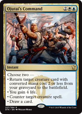 Ojutai's Command (Dragons of Tarkir) Light Play Foil