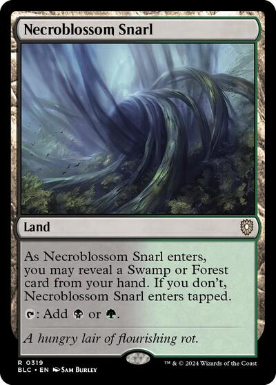Necroblossom Snarl (Commander: Bloomburrow) Light Play