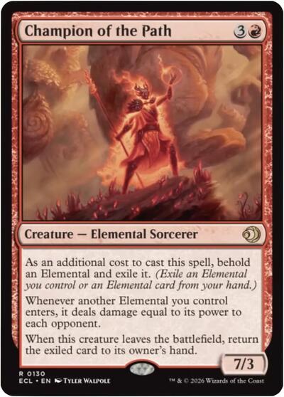 Champion of the Path (Lorwyn Eclipsed) Light Play Foil