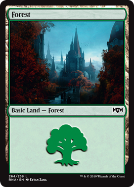 Forest (Ravnica Allegiance) Light Play