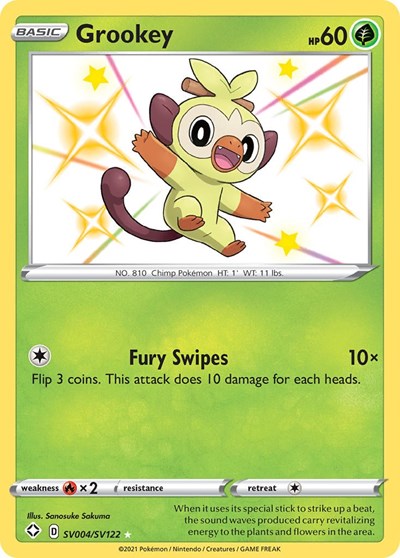 Grookey (Shining Fates: Shiny Vault) Damaged / Poor Holofoil