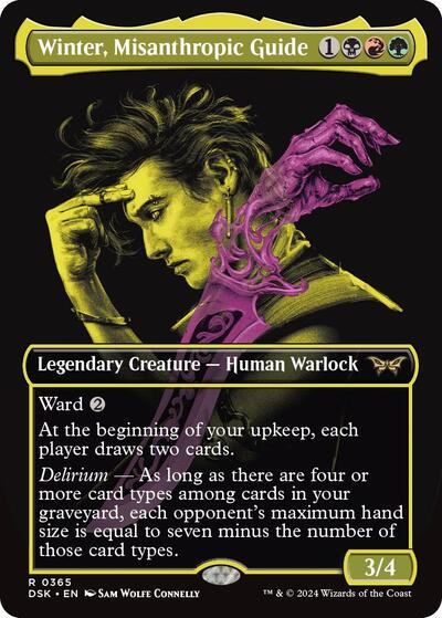 Winter, Misanthropic Guide (Showcase) (Duskmourn: House of Horror) Medium Play