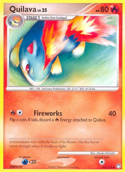 Quilava (Mysterious Treasures) Medium Play