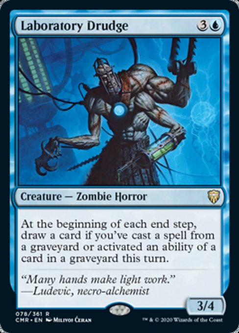 Laboratory Drudge (Commander Legends) Light Play Foil