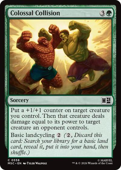 Colossal Collision (Commander: Marvel Super Heroes) Light Play