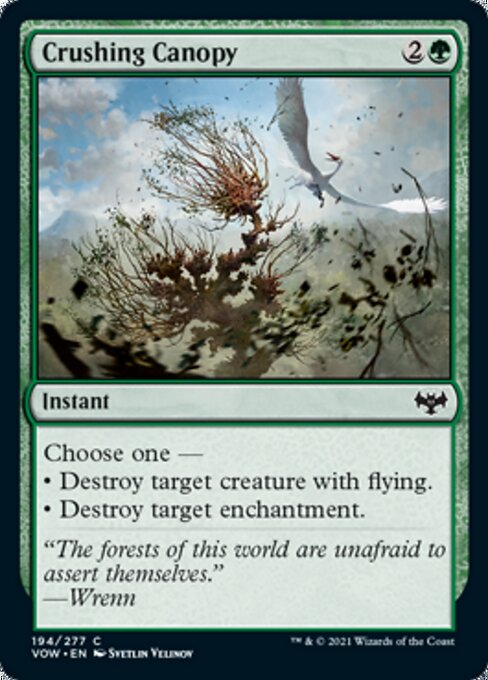 Crushing Canopy (Innistrad: Crimson Vow) Light Play