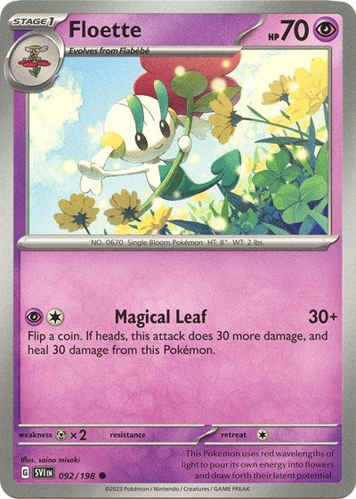 Floette (Scarlet and Violet: Base Set) Light Play Reverse Holofoil