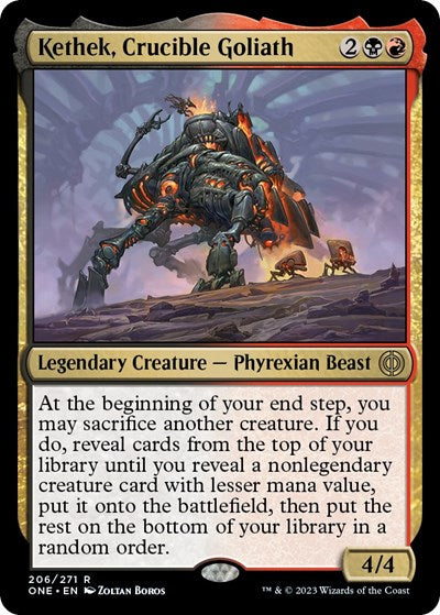 Kethek, Crucible Goliath (Phyrexia: All Will Be One) Light Play Foil