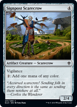Signpost Scarecrow (Throne of Eldraine) Light Play