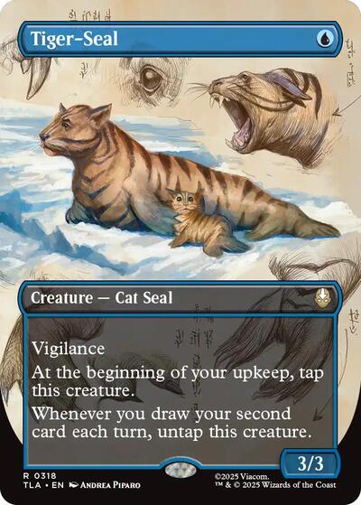 Tiger-Seal (Borderless) (Avatar: The Last Airbender) Light Play Foil