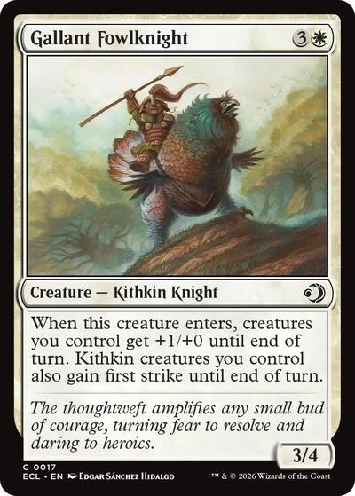 Gallant Fowlknight (Lorwyn Eclipsed) Light Play Foil