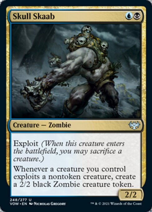 Skull Skaab (Innistrad: Crimson Vow) Damaged / Poor