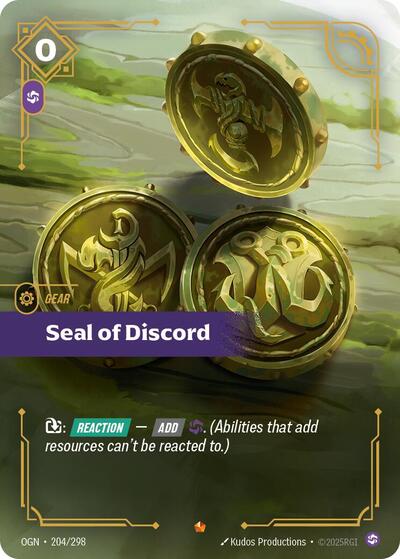 Seal of Discord (Origins) Light Play Foil