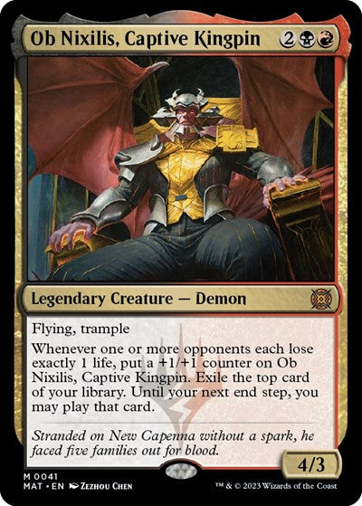 Ob Nixilis, Captive Kingpin (March of the Machine: The Aftermath) Light Play Foil