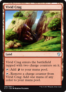 Vivid Crag (Commander 2017) Light Play