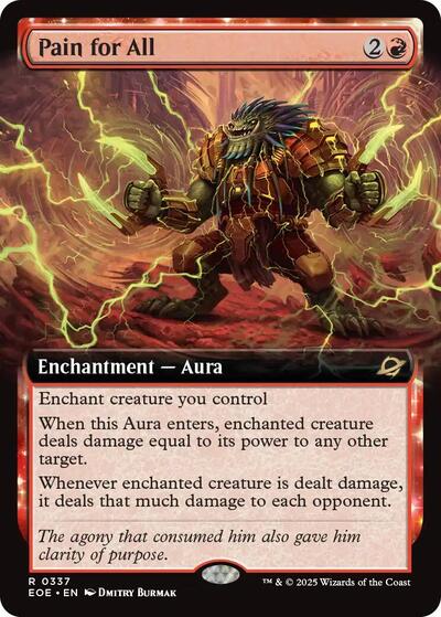 Pain for All (Extended Art) (Edge of Eternities) Light Play Foil