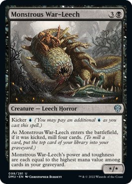 Monstrous War-Leech (Dominaria United) Light Play