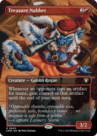 Treasure Nabber (Borderless) (Commander Masters) Near Mint Foil