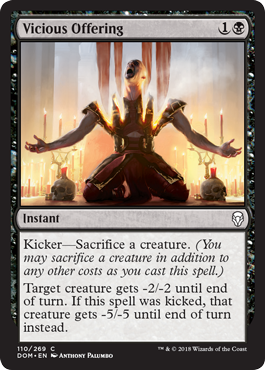 Vicious Offering (Dominaria) Light Play