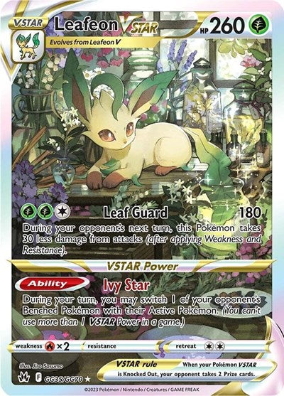 Leafeon VSTAR (Crown Zenith: Galarian Gallery) Near Mint Holofoil