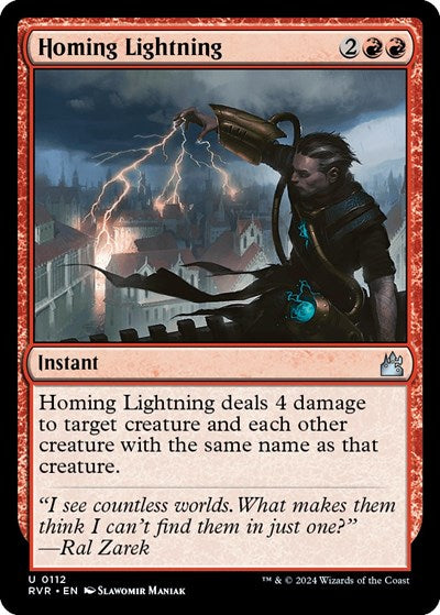 Homing Lightning (Ravnica Remastered) Light Play