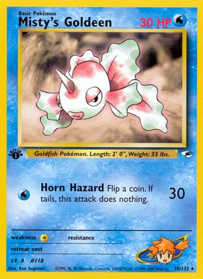Misty's Goldeen (30) (Gym Heroes) Light Play Unlimited