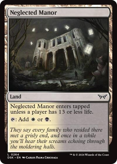 Neglected Manor (Duskmourn: House of Horror) Light Play