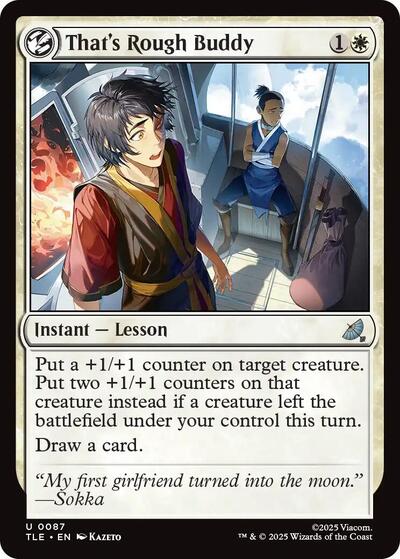 That's Rough Buddy (Avatar: The Last Airbender: Eternal-Legal) Light Play