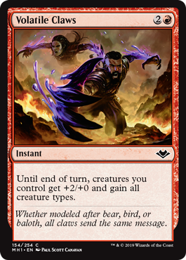 Volatile Claws (Modern Horizons) Light Play