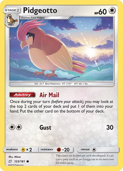 Pidgeotto (SM - Team Up) Light Play