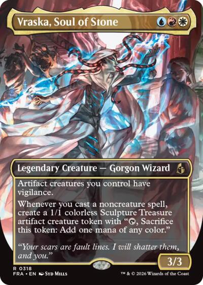 Vraska, Soul of Stone (Borderless) (Reality Fracture) Light Play