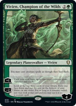 Vivien, Champion of the Wilds (Commander Legends: Battle for Baldur's Gate) Light Play