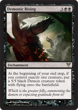Demonic Rising (Avacyn Restored) Light Play