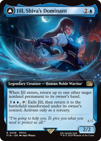 Jill, Shiva's Dominant (Extended Art) (Universes Beyond: FINAL FANTASY) Light Play Foil