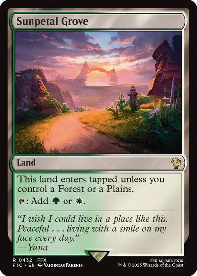 Sunpetal Grove (Commander: FINAL FANTASY) Light Play