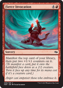 Fierce Invocation (Fate Reforged) Light Play Foil