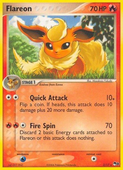 Flareon (POP Series 3) Damaged / Poor Holofoil