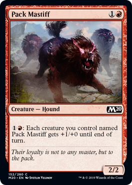 Pack Mastiff (Magic 2020 Core Set) Light Play