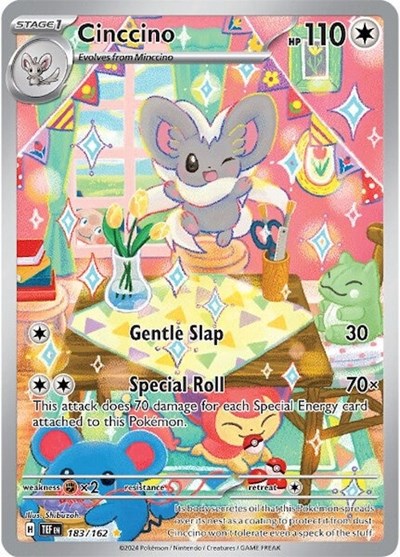 Cinccino - 183 (SV05: Temporal Forces) Near Mint Holofoil