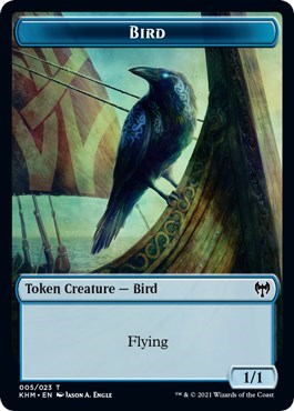 Bird Token (Kaldheim) Light Play