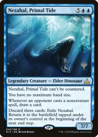 Nezahal, Primal Tide (Promo Pack: Core Set 2020) Light Play Foil