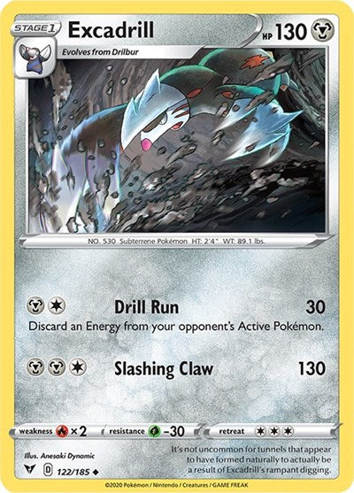 Excadrill (SWSH04: Vivid Voltage) Light Play