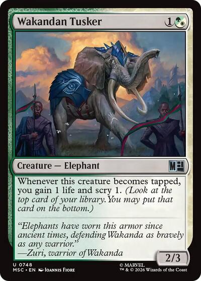 Wakandan Tusker (Commander: Marvel Super Heroes) Light Play