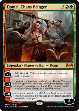 Domri, Chaos Bringer (Ravnica Allegiance) Light Play