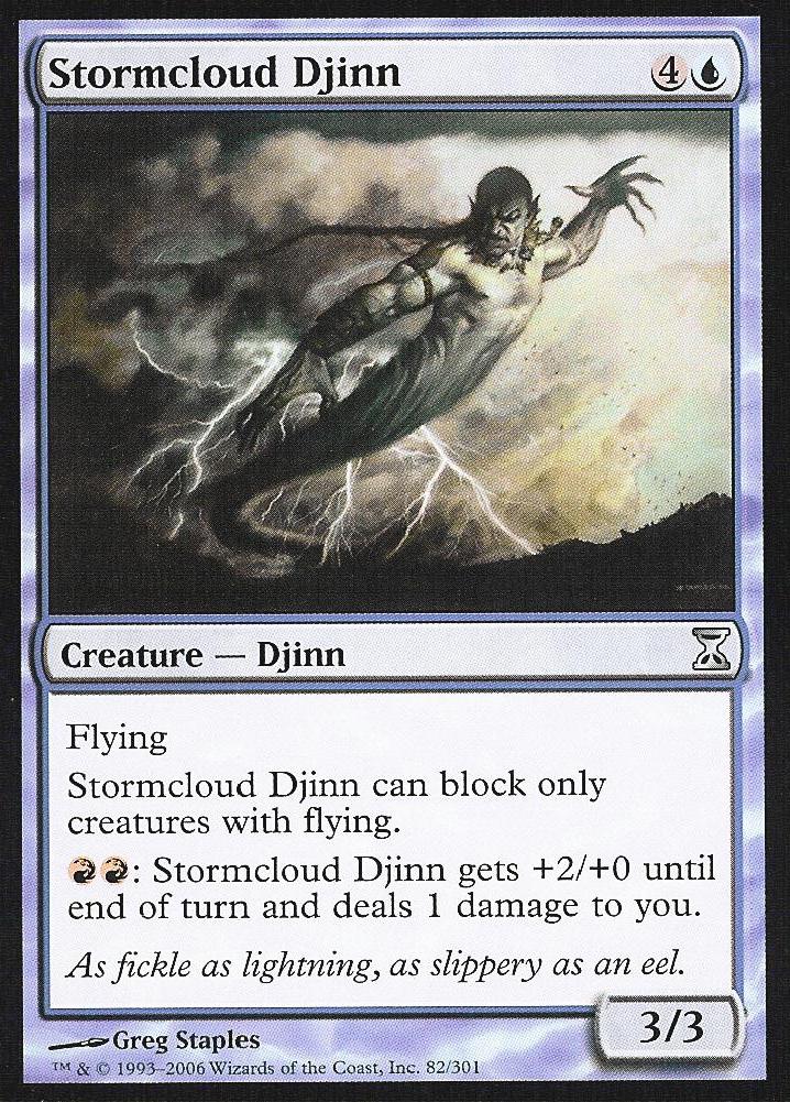 Stormcloud Djinn (Time Spiral) Light Play